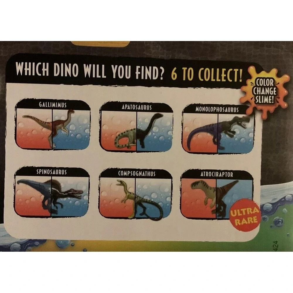 Jurassic World Captive Color Change 3‎ Pack Dinosaurs In Slime, Epic Evolution